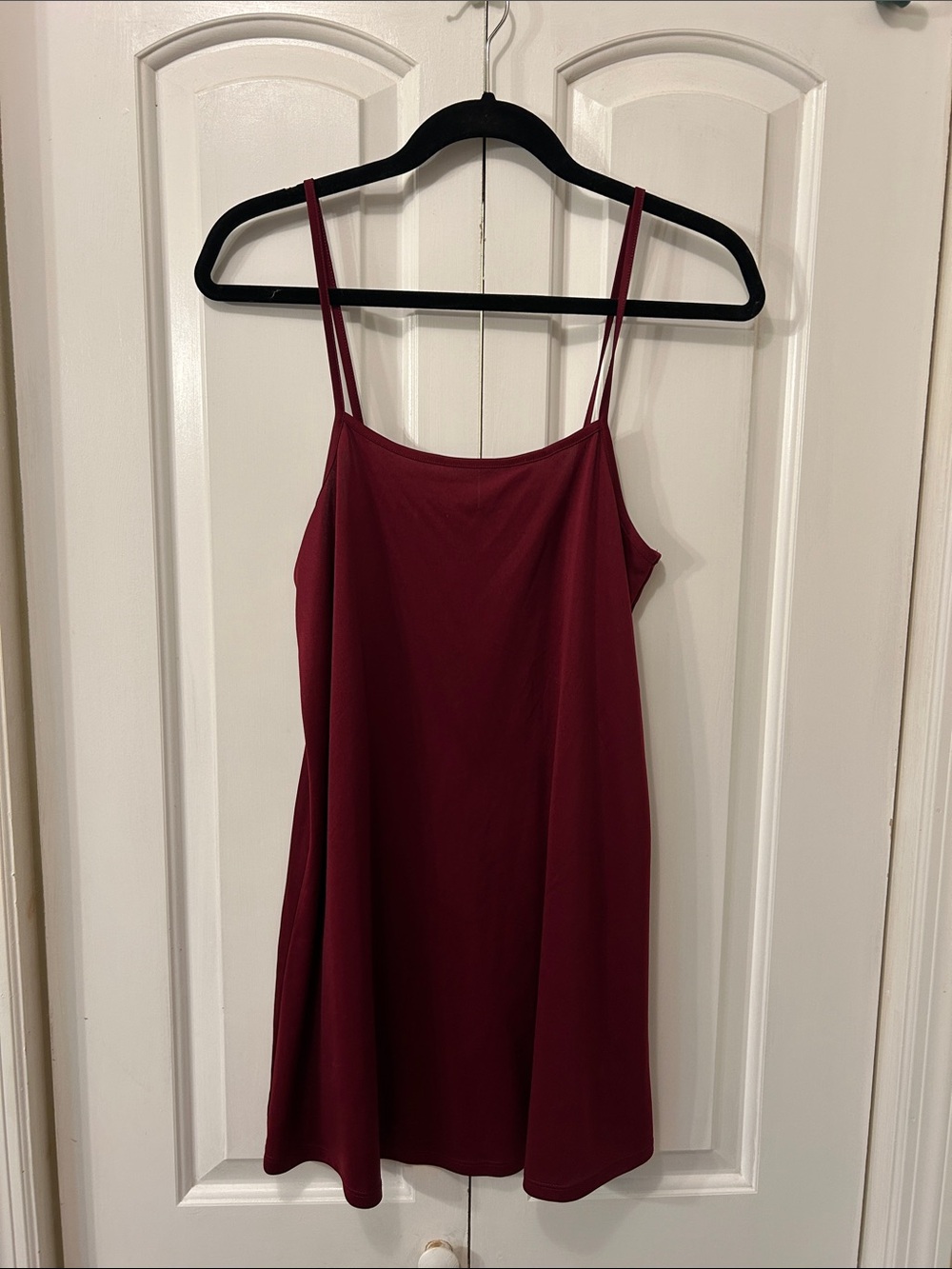 Women’s Burgundy Spaghetti Strap Slip Top